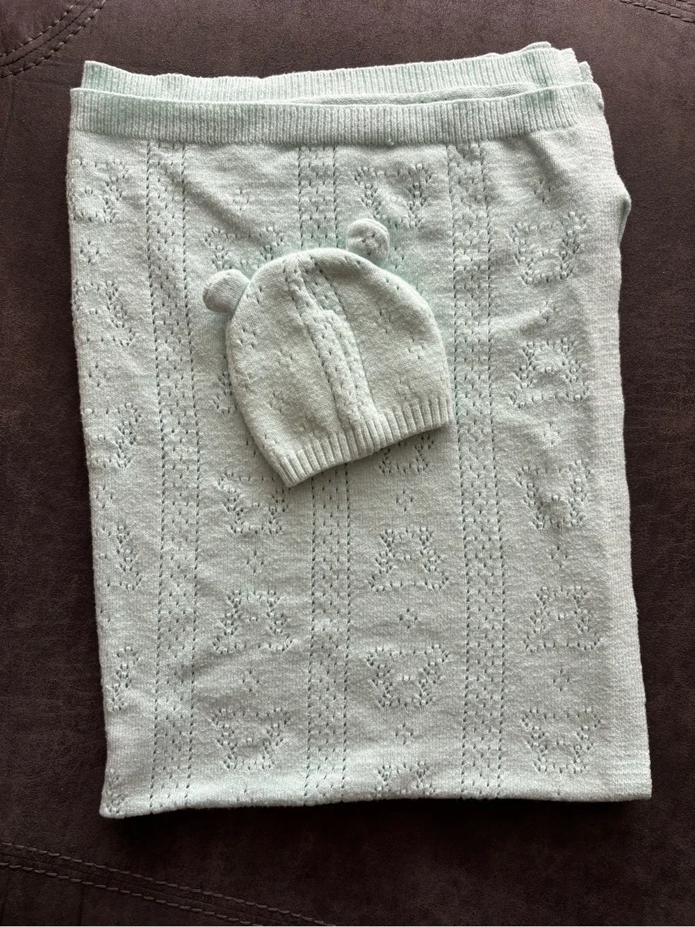 NWOT Bear Hat and Blanket
